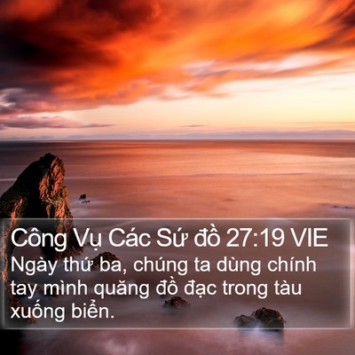Công Vụ Các Sứ đồ 27:19 VIE Bible Verse Image