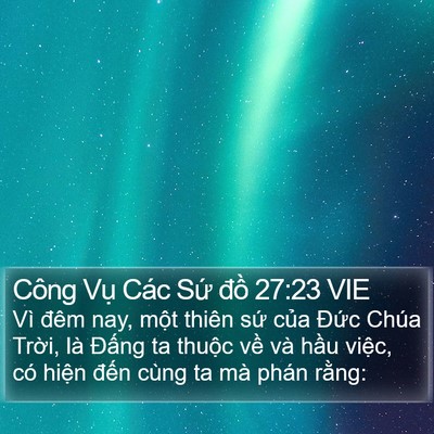 Công Vụ Các Sứ đồ 27:23 VIE Bible Verse Image