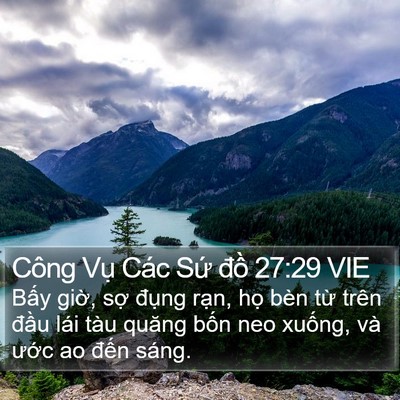 Công Vụ Các Sứ đồ 27:29 VIE Bible Verse Image
