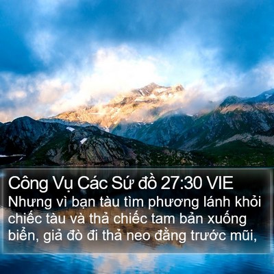 Công Vụ Các Sứ đồ 27:30 VIE Bible Verse Image