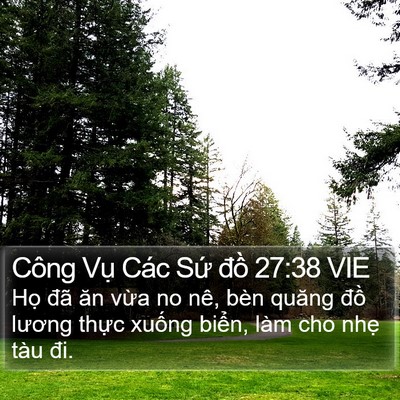 Công Vụ Các Sứ đồ 27:38 VIE Bible Verse Image