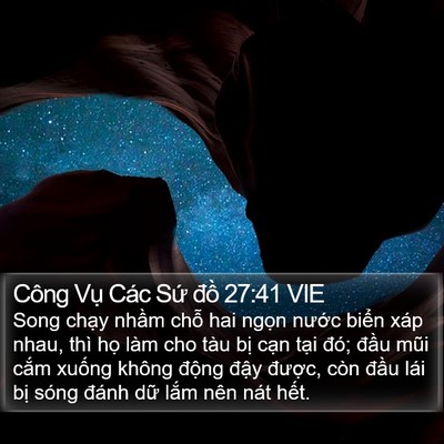 Công Vụ Các Sứ đồ 27:41 VIE Bible Verse Image