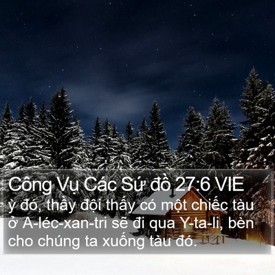 Công Vụ Các Sứ đồ 27:6 VIE Bible Verse Image