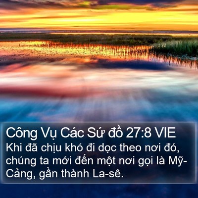 Công Vụ Các Sứ đồ 27:8 VIE Bible Verse Image