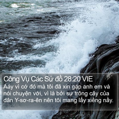 Công Vụ Các Sứ đồ 28:20 VIE Bible Verse Image