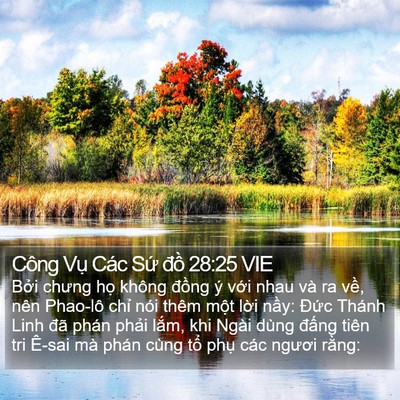 Công Vụ Các Sứ đồ 28:25 VIE Bible Verse Image