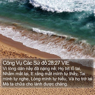 Công Vụ Các Sứ đồ 28:27 VIE Bible Verse Image