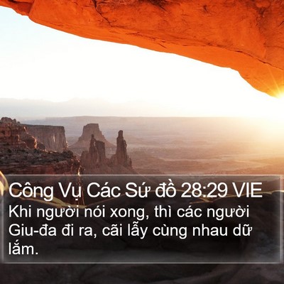 Công Vụ Các Sứ đồ 28:29 VIE Bible Verse Image