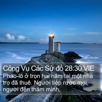 Công Vụ Các Sứ đồ 28:30 VIE Bible Verse Image