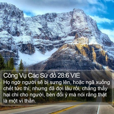 Công Vụ Các Sứ đồ 28:6 VIE Bible Verse Image
