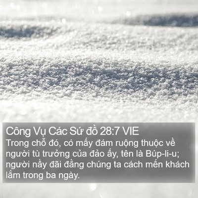 Công Vụ Các Sứ đồ 28:7 VIE Bible Verse Image