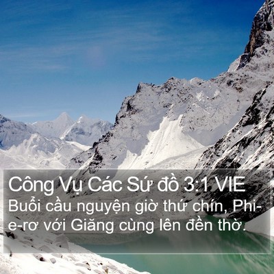 Công Vụ Các Sứ đồ 3:1 VIE Bible Verse Image