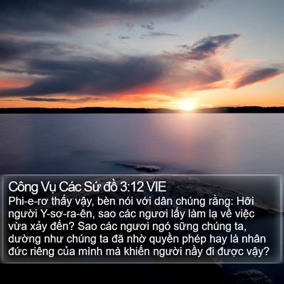Công Vụ Các Sứ đồ 3:12 VIE Bible Verse Image
