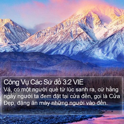 Công Vụ Các Sứ đồ 3:2 VIE Bible Verse Image