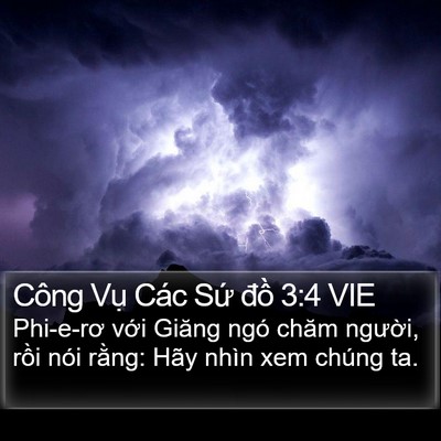 Công Vụ Các Sứ đồ 3:4 VIE Bible Verse Image