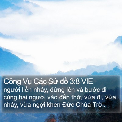 Công Vụ Các Sứ đồ 3:8 VIE Bible Verse Image