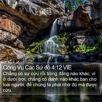 Công Vụ Các Sứ đồ 4:12 VIE Bible Verse Image