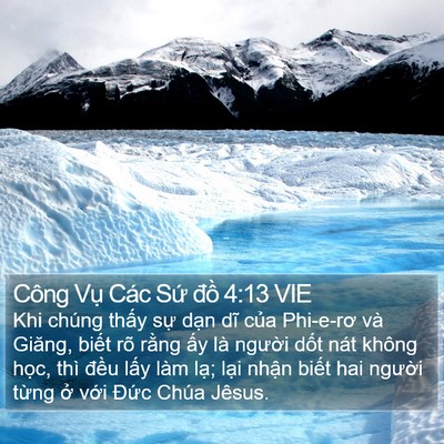 Công Vụ Các Sứ đồ 4:13 VIE Bible Verse Image