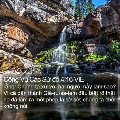 Công Vụ Các Sứ đồ 4:16 VIE Bible Verse Image