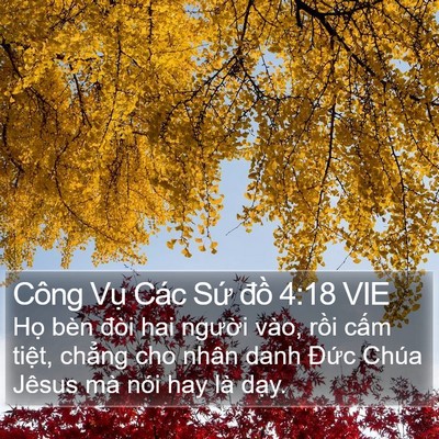 Công Vụ Các Sứ đồ 4:18 VIE Bible Verse Image