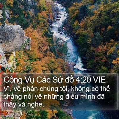 Công Vụ Các Sứ đồ 4:20 VIE Bible Verse Image