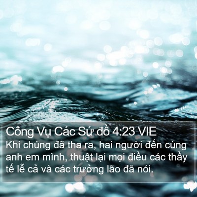 Công Vụ Các Sứ đồ 4:23 VIE Bible Verse Image