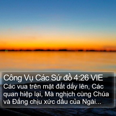 Công Vụ Các Sứ đồ 4:26 VIE Bible Verse Image