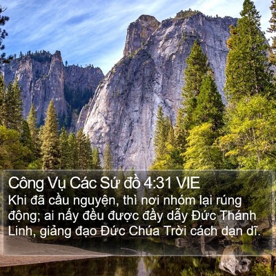 Công Vụ Các Sứ đồ 4:31 VIE Bible Verse Image