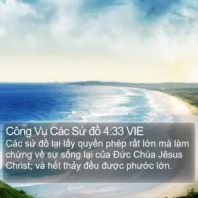 Công Vụ Các Sứ đồ 4:33 VIE Bible Verse Image