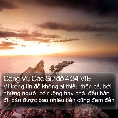 Công Vụ Các Sứ đồ 4:34 VIE Bible Verse Image