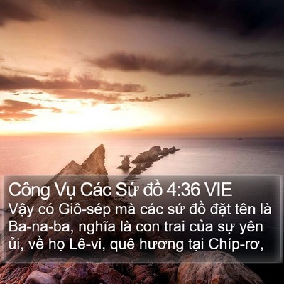 Công Vụ Các Sứ đồ 4:36 VIE Bible Verse Image