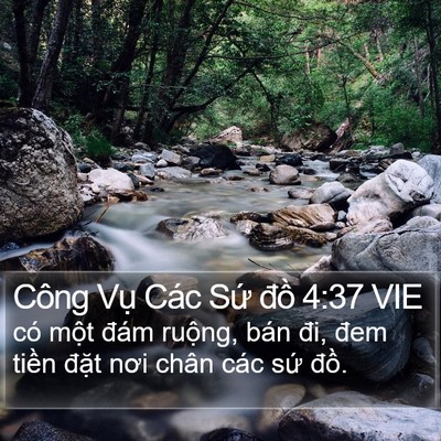 Công Vụ Các Sứ đồ 4:37 VIE Bible Verse Image