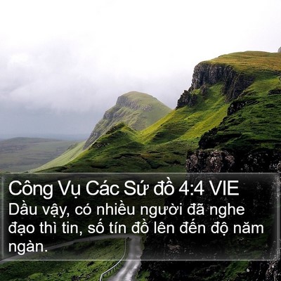 Công Vụ Các Sứ đồ 4:4 VIE Bible Verse Image