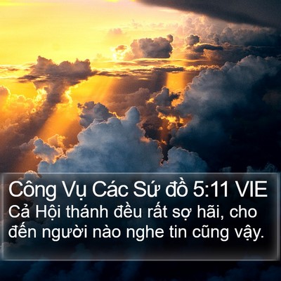 Công Vụ Các Sứ đồ 5:11 VIE Bible Verse Image