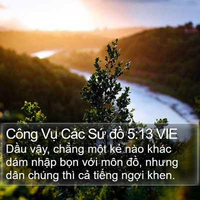 Công Vụ Các Sứ đồ 5:13 VIE Bible Verse Image