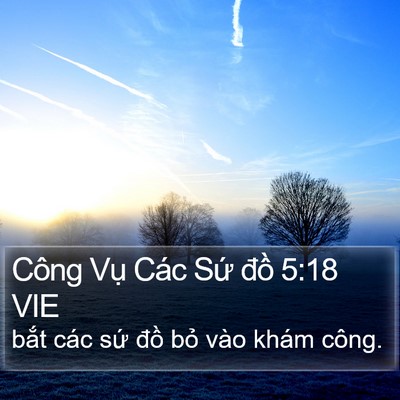 Công Vụ Các Sứ đồ 5:18 VIE Bible Verse Image