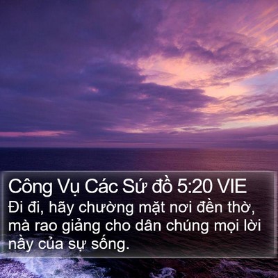 Công Vụ Các Sứ đồ 5:20 VIE Bible Verse Image