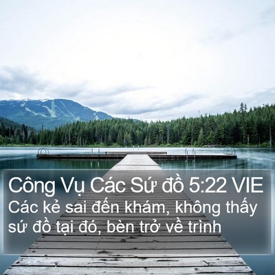 Công Vụ Các Sứ đồ 5:22 VIE Bible Verse Image