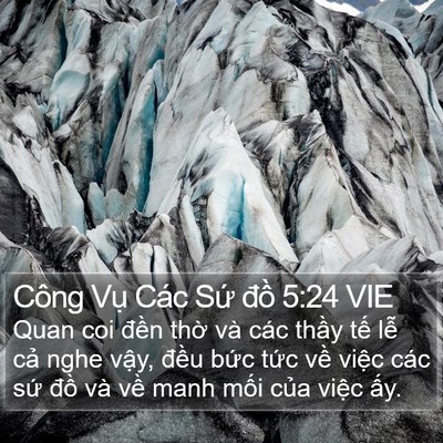Công Vụ Các Sứ đồ 5:24 VIE Bible Verse Image