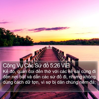 Công Vụ Các Sứ đồ 5:26 VIE Bible Verse Image