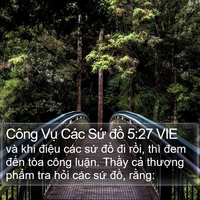 Công Vụ Các Sứ đồ 5:27 VIE Bible Verse Image