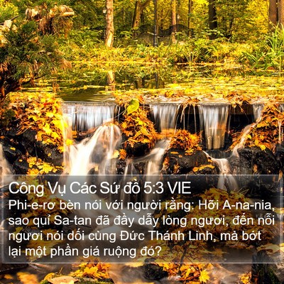 Công Vụ Các Sứ đồ 5:3 VIE Bible Verse Image