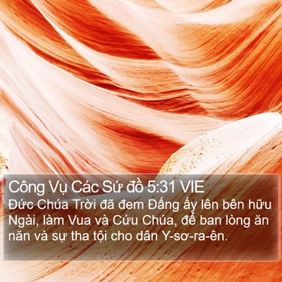 Công Vụ Các Sứ đồ 5:31 VIE Bible Verse Image