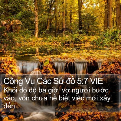 Công Vụ Các Sứ đồ 5:7 VIE Bible Verse Image