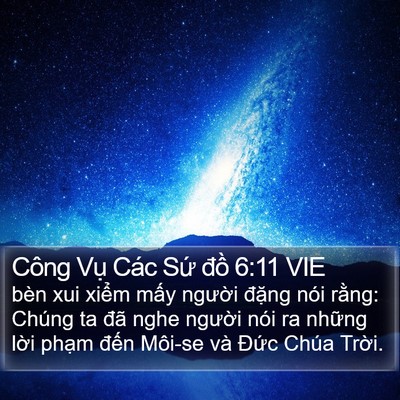Công Vụ Các Sứ đồ 6:11 VIE Bible Verse Image