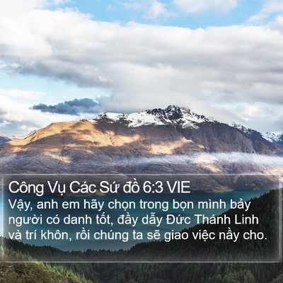 Công Vụ Các Sứ đồ 6:3 VIE Bible Verse Image