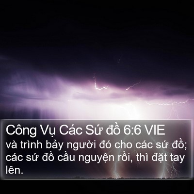 Công Vụ Các Sứ đồ 6:6 VIE Bible Verse Image