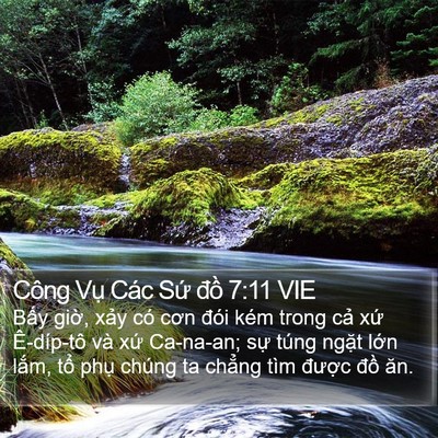 Công Vụ Các Sứ đồ 7:11 VIE Bible Verse Image