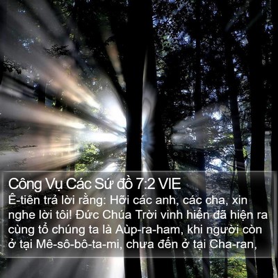 Công Vụ Các Sứ đồ 7:2 VIE Bible Verse Image