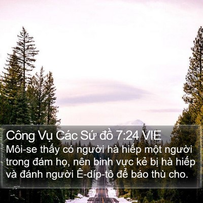 Công Vụ Các Sứ đồ 7:24 VIE Bible Verse Image